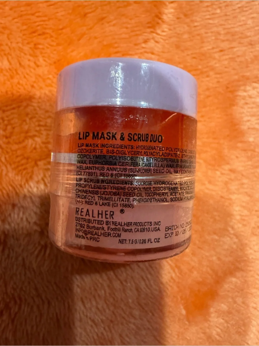REALHER Confident Glow Mini Lip Mask & Scrub Duo NEW